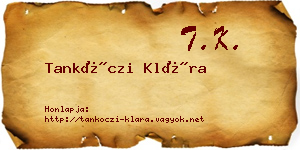 Tankóczi Klára névjegykártya